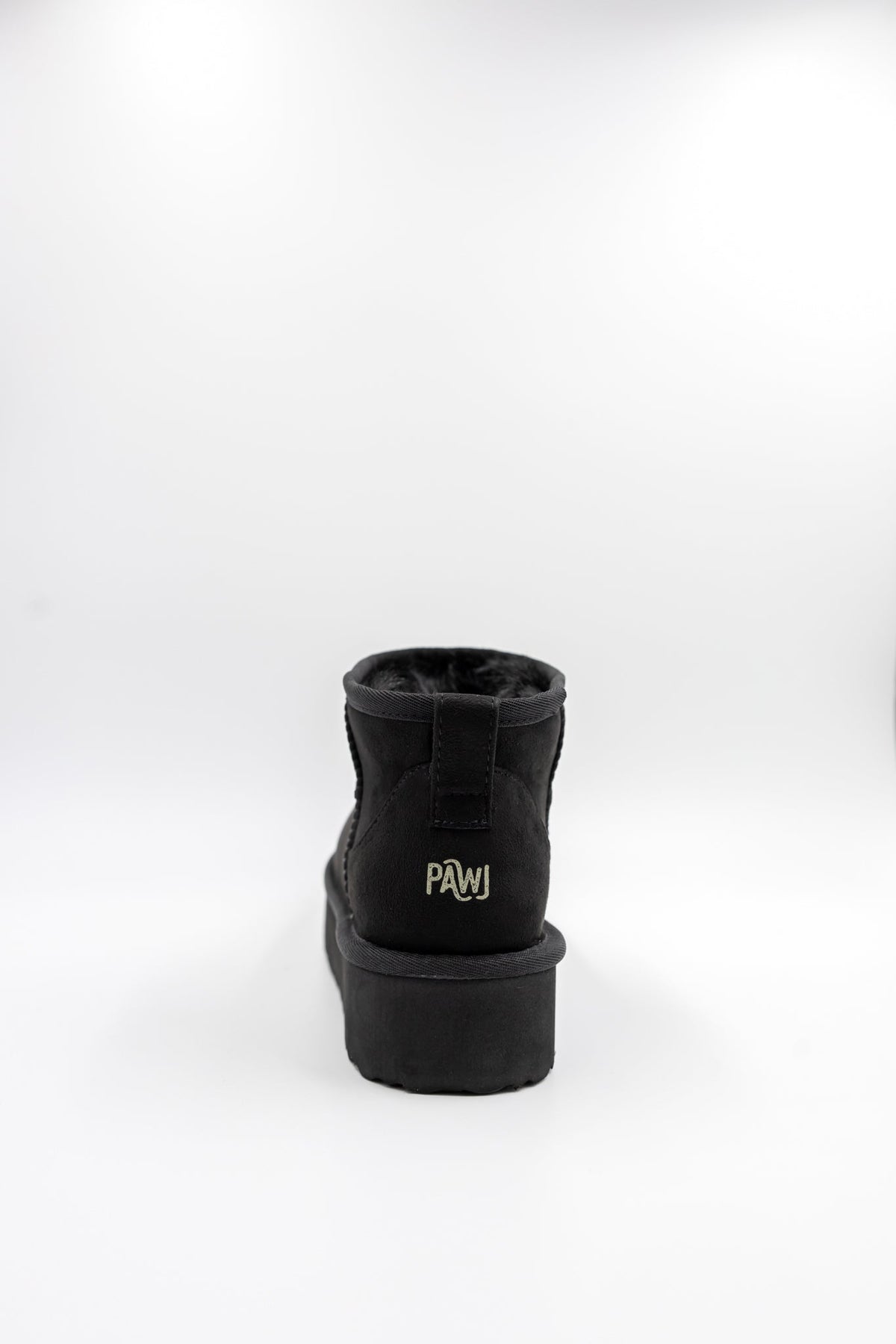ROVYXEL Faux Fur Lined Ultra Mini Platform Boot - Black / Black Mink - image 3