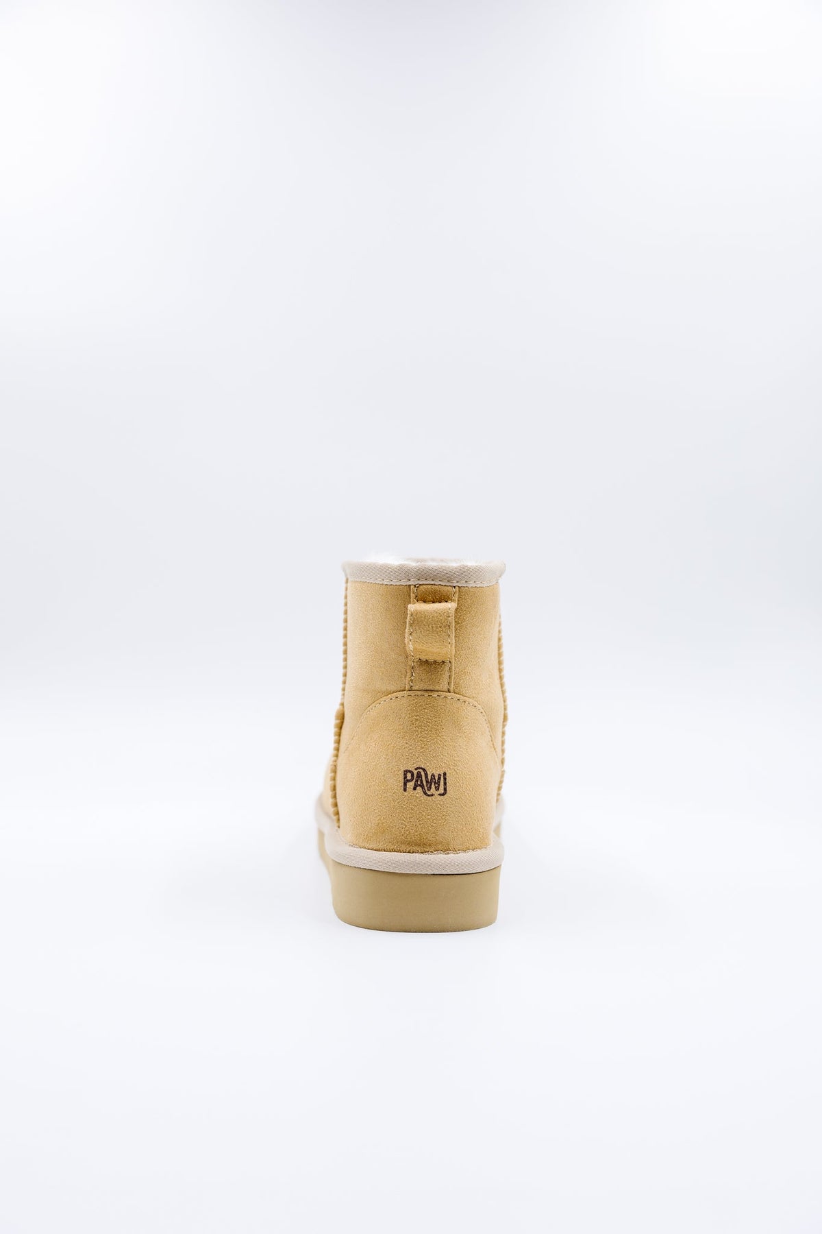 ROVYXEL Faux Fur Lined Mini Boot - Tan / Snow White - image 3