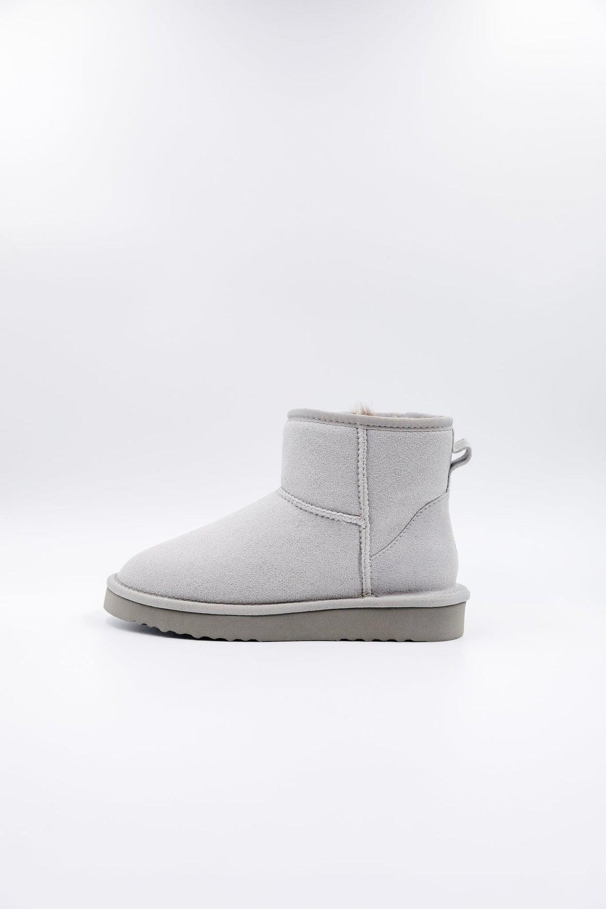 ROVYXEL Faux Fur Lined Mini Boot - Grey - image 1