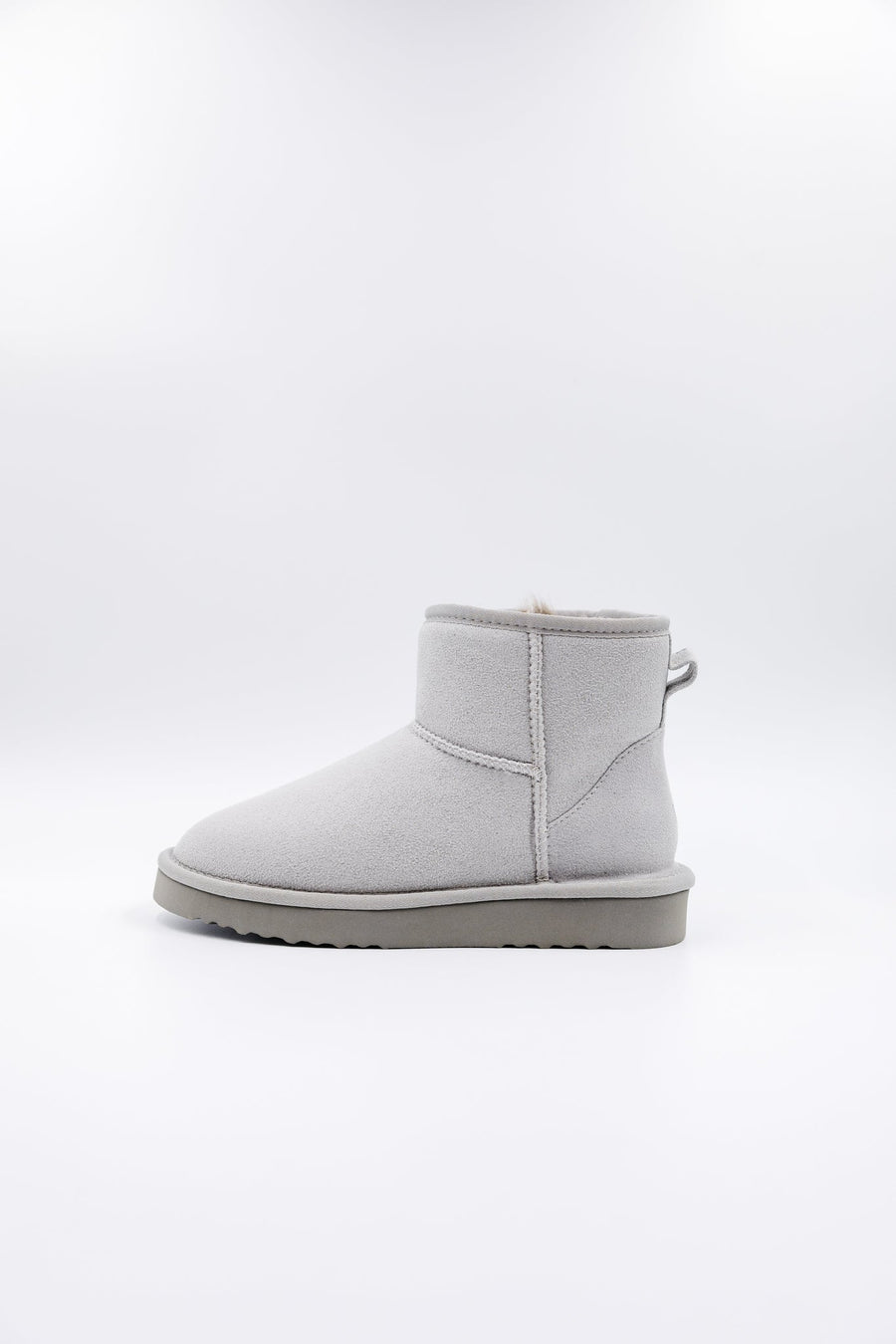 ROVYXEL Faux Fur Lined Mini Boot - Grey - image 1
