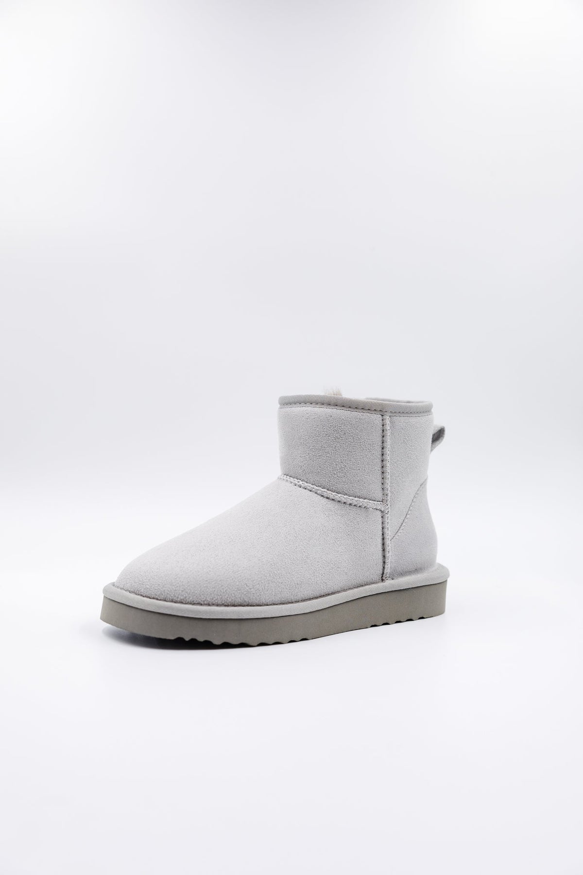 ROVYXEL Faux Fur Lined Mini Boot - Grey - image 5