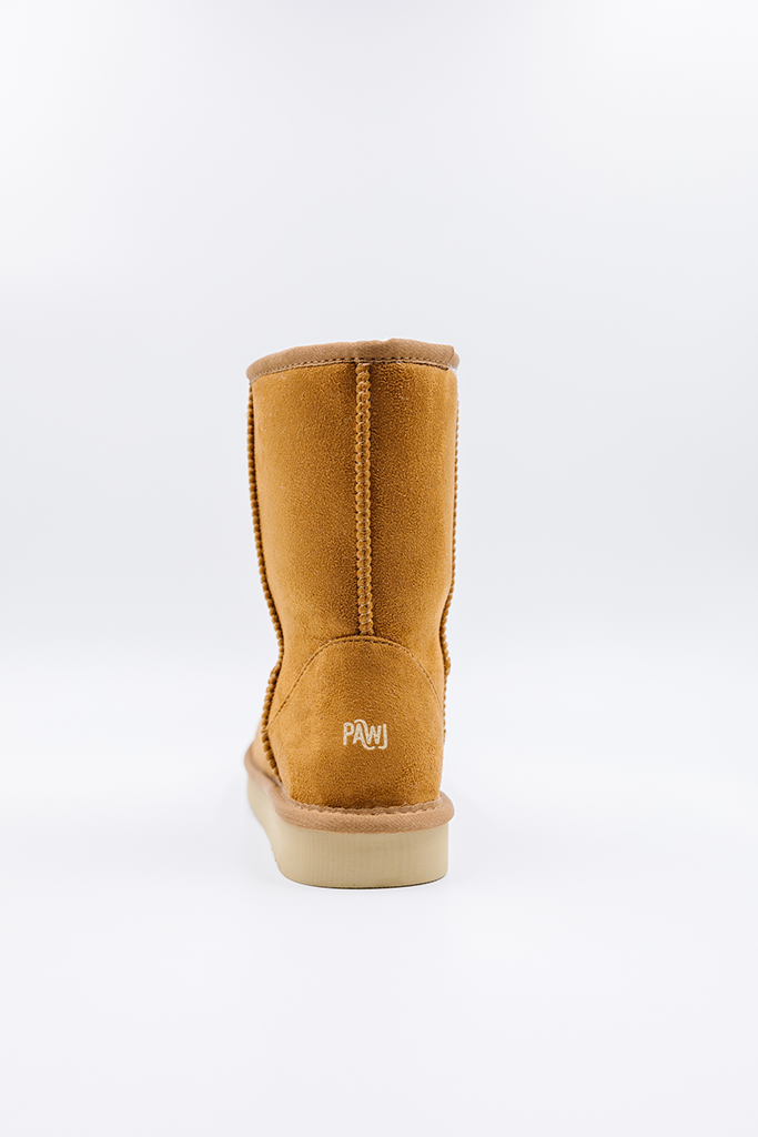 ROVYXEL Faux Fur Lined Short Boot - Chestnut - image 6