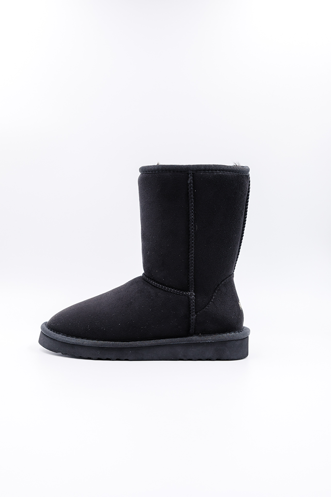 ROVYXEL Faux Fur Lined Short Boot - Black - image 3