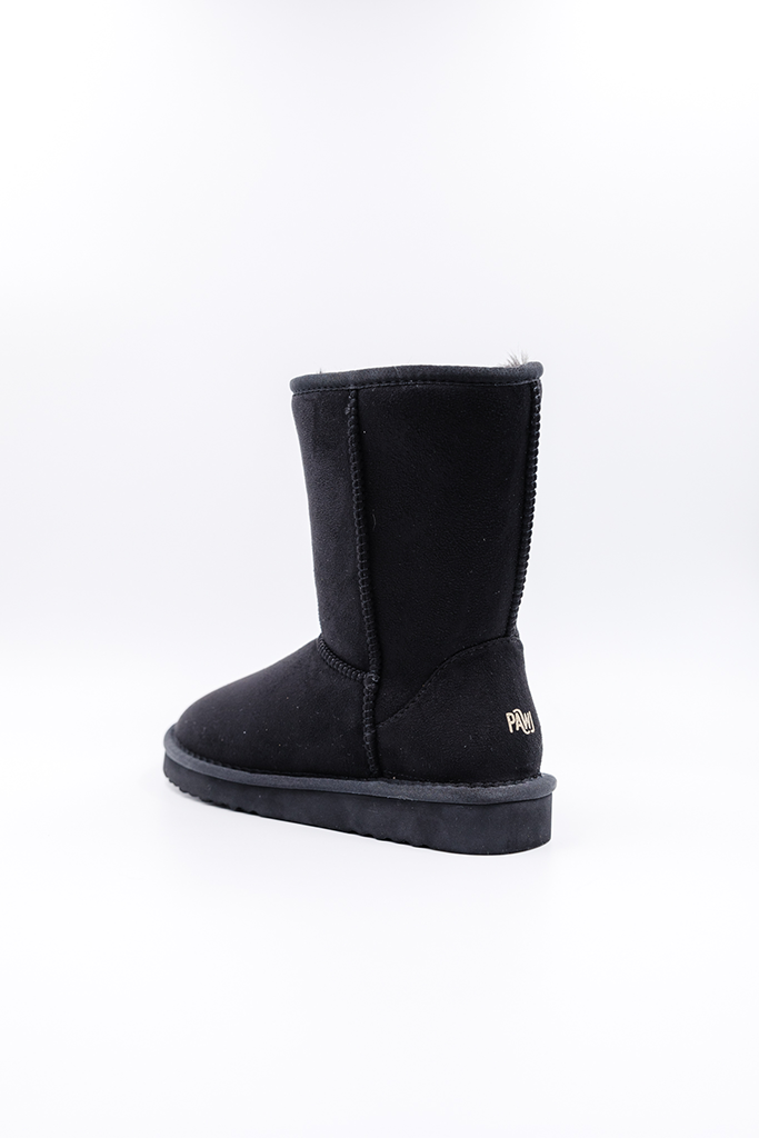 ROVYXEL Faux Fur Lined Short Boot - Black - image 4
