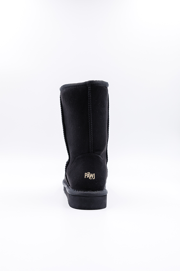 ROVYXEL Faux Fur Lined Short Boot - Black - image 5