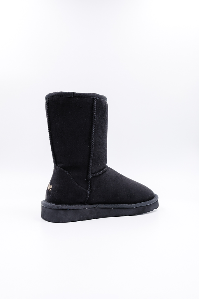 ROVYXEL Faux Fur Lined Short Boot - Black - image 6