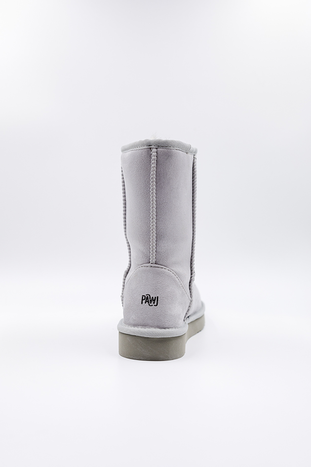 ROVYXEL Faux Fur Lined Short Boot - Grey - image 4