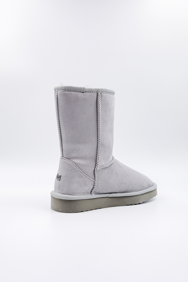 ROVYXEL Faux Fur Lined Short Boot - Grey - image 5