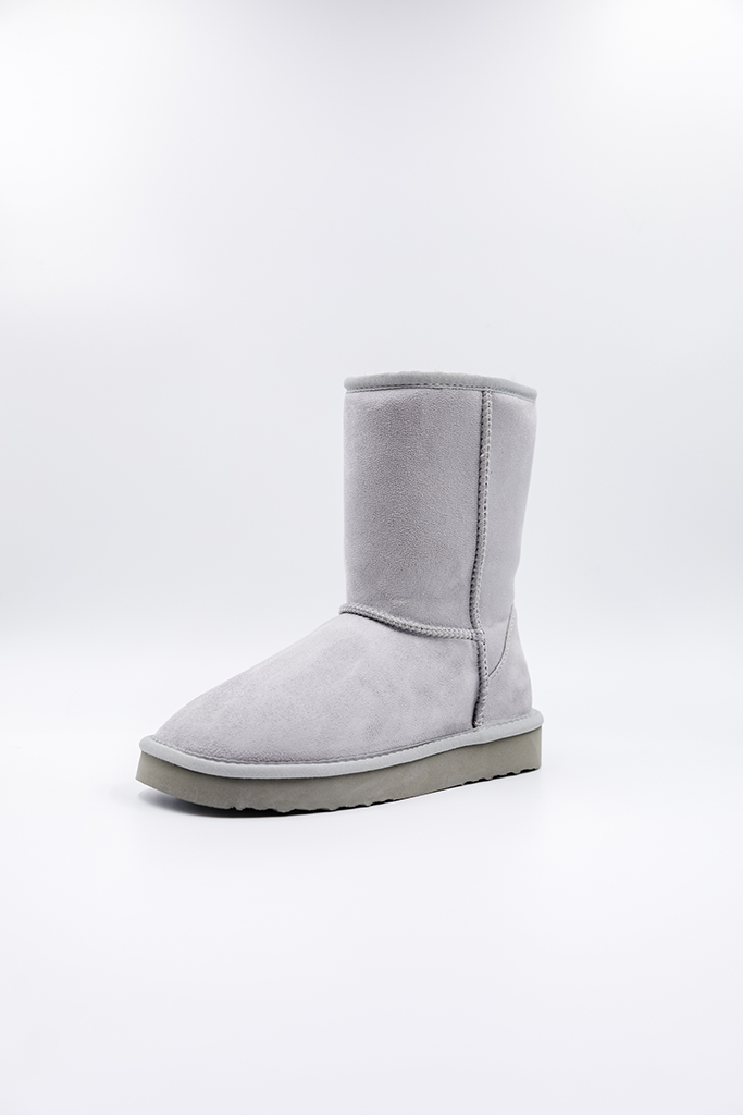 ROVYXEL Faux Fur Lined Short Boot - Grey - image 6
