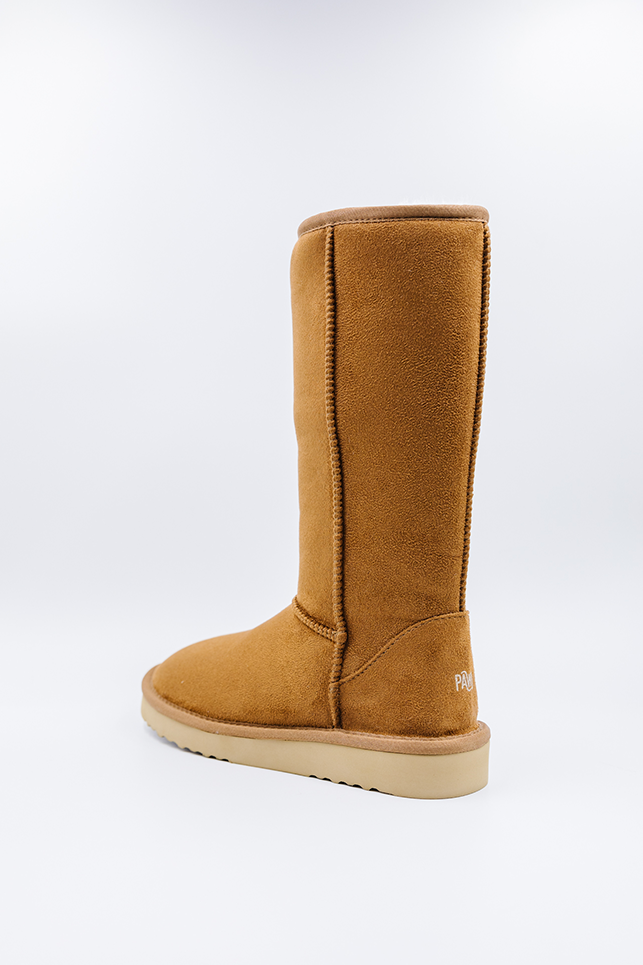 ROVYXEL Faux Fur Lined Tall Boot - Chestnut - image 7