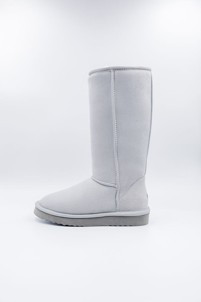 ROVYXEL Faux Fur Lined Tall Boot - Grey - image 2
