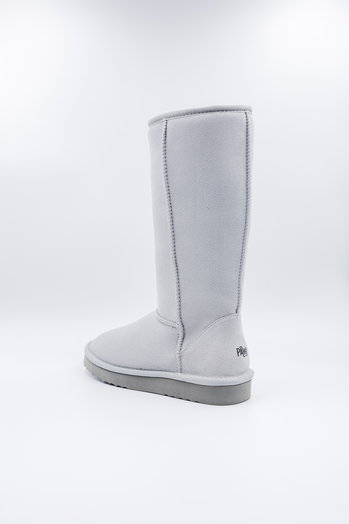 ROVYXEL Faux Fur Lined Tall Boot - Grey - image 3