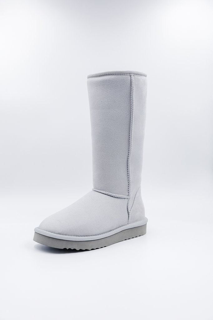 ROVYXEL Faux Fur Lined Tall Boot - Grey - image 6