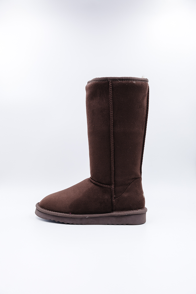 ROVYXEL Faux Fur Lined Tall Boot - Brown - image 2