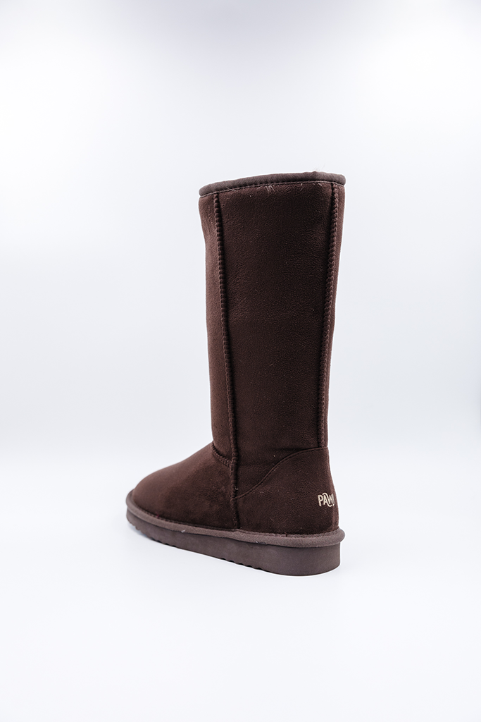 ROVYXEL Faux Fur Lined Tall Boot - Brown - image 3