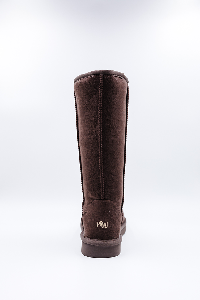 ROVYXEL Faux Fur Lined Tall Boot - Brown - image 4