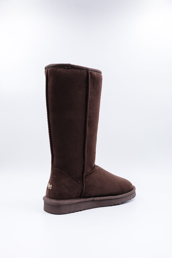 ROVYXEL Faux Fur Lined Tall Boot - Brown - image 5