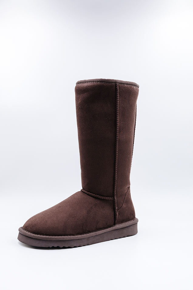 ROVYXEL Faux Fur Lined Tall Boot - Brown - image 6