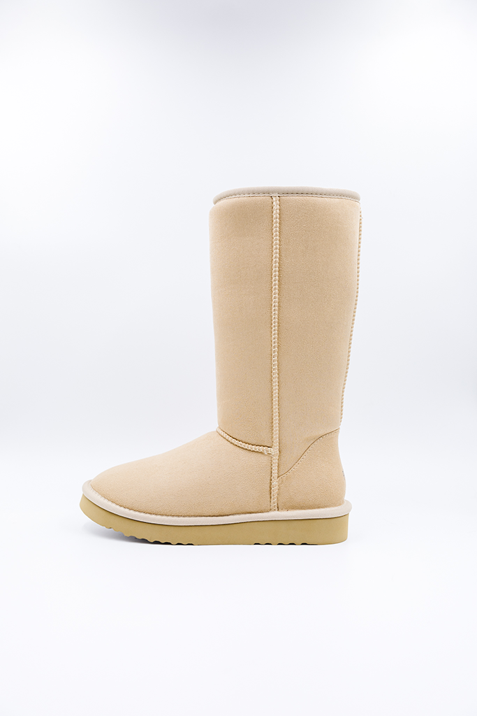 ROVYXEL Faux Fur Lined Tall Boot - Tan - image 4