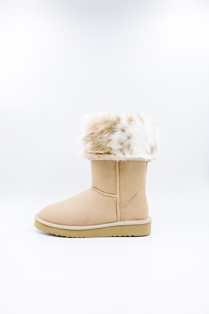 ROVYXEL Faux Fur Lined Tall Boot - Tan - image 2